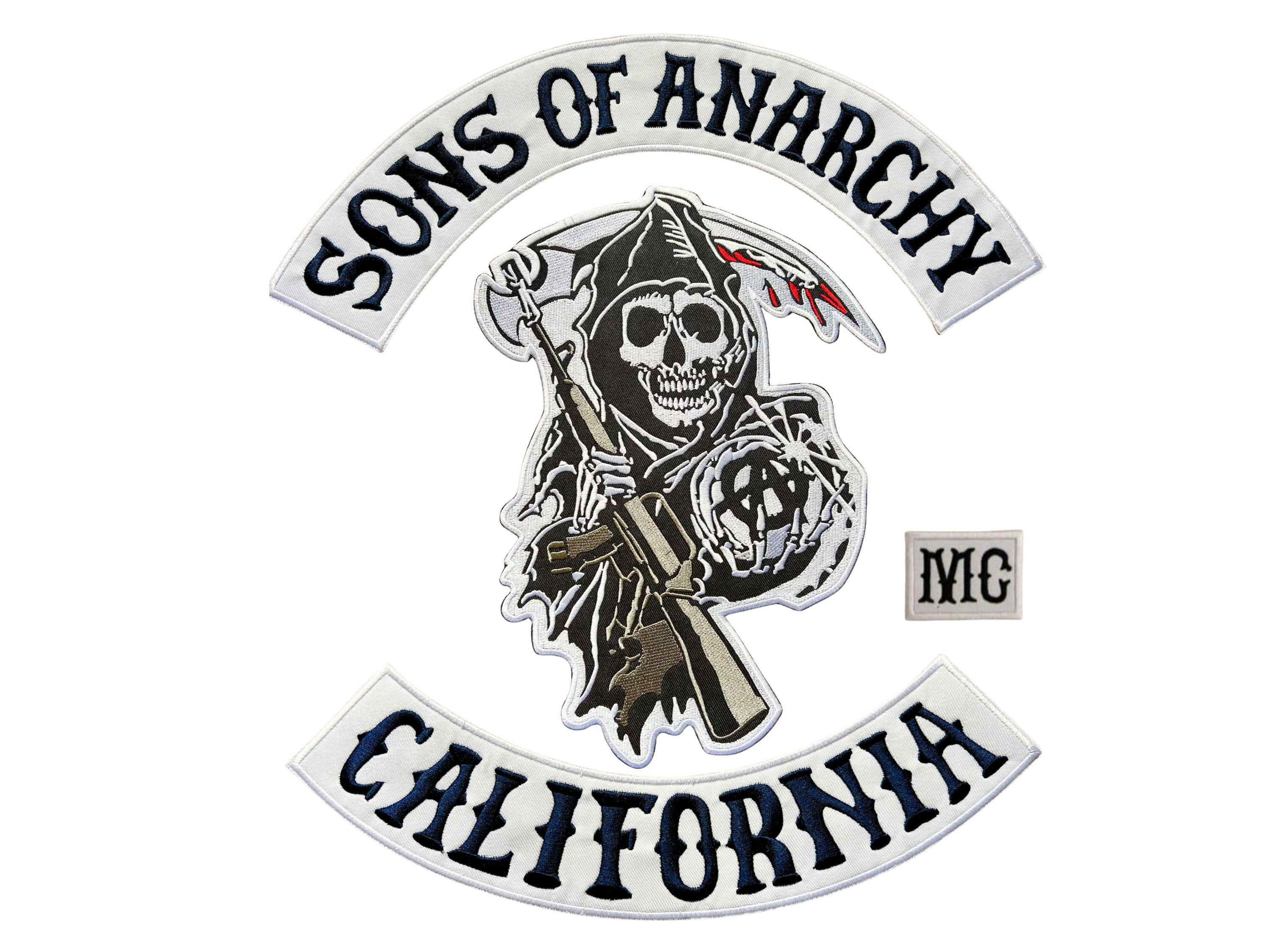 Sons of Anarchy Embroidered Patches Complete Set Iron on | Jax