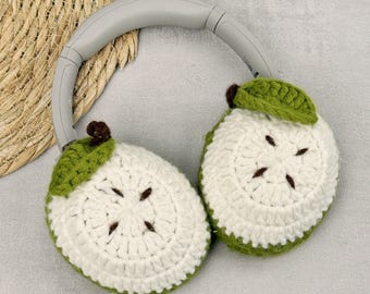 Sony Xm4 Headphone Covers | Fruit Design | Crochet Headphone Covers | Sony Xm5 Beats Bose SkullCandy Headphone Cover | Cute Headphone Cover