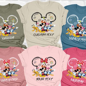 Personalized Disney 2025 Family Vacation Shirts, Custom Mickey or Minnie Matching Shirts, Disney Vacation 2025, Magical Castle Disney Shirts