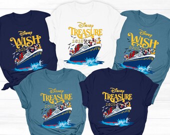 Crociera Disney 2026, magliette coordinate per tutta la famiglia / Maglietta personalizzata
