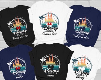 Personalized Disney 2025 Family Vacation T-Shirt