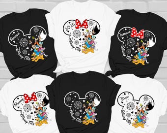 Camisetas personalizadas de vacaciones familiares de Disney, camisetas a juego de Mickey y sus amigos
