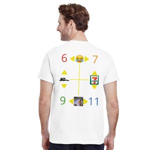 Funny Meme T-Shirt 67, 69, 7/11, 9/11 Graphic Tee Edgy Humor Graphic Shirt Gift for Him Internet Culture Gift for Her Streetwear Aesthetic