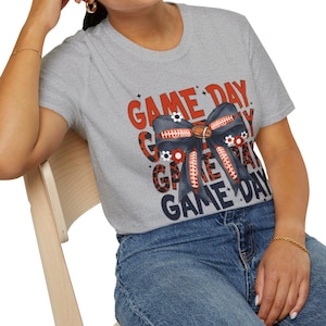 Chicago Bears Inspired &quot;Game Day&quot; T-Shirt, Football Tee, Sportswear, Team Spirit Shirt, Gift for Fans, Chicago Bears T-Shirt
