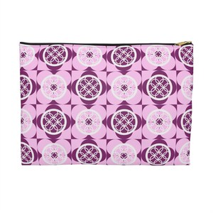 Chic Patterned Accessory Pouch, Makeup Bag, Travel Organizer, Gift Idea for Her, Cute Storage Solution