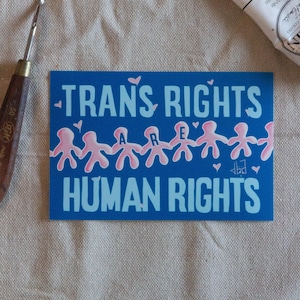 Trans Rights Are Human Rights Small Print (Old Design)