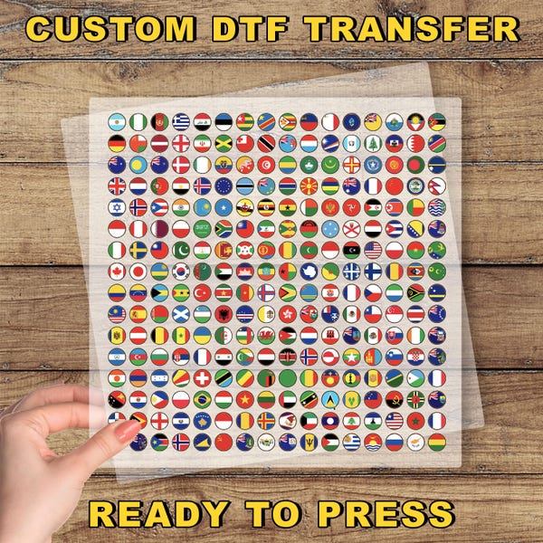 World Flags DTF Transfer, Cool Travel 256 Flag International Ready To Press, Geography Teacher DTF, International Students School Dtf Print