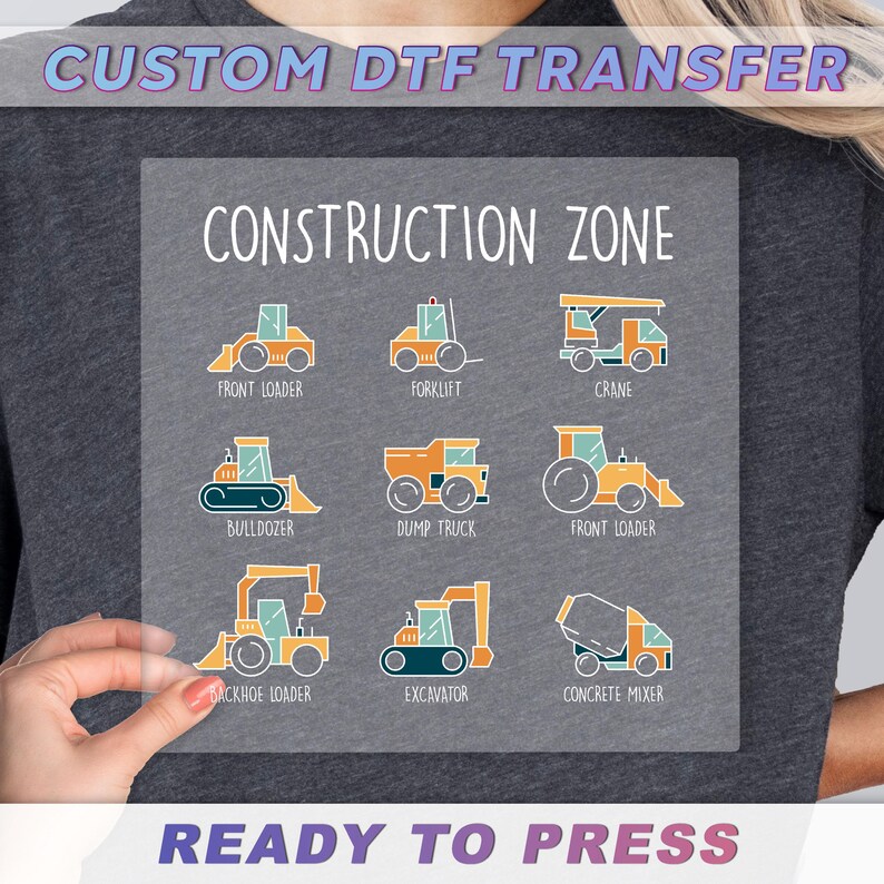 a woman holding up a construction zone poster