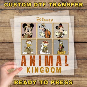 Disney Animal Kingdom DTF Transfer, Disney Safari Family Matching Ready To Press, Safari Mode Dtf, Disneyland Trip Dtf, Family Vacation Dtf