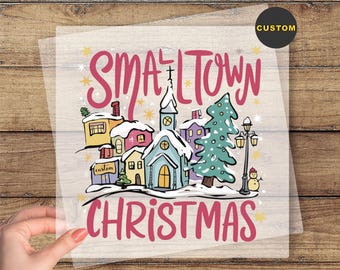 Smalltown Christmas DTF Tranfer, Custom Zip Code Ready To Press, Personalized Christmas Family Dtf Print, Merry Christmas Dtf, Xmas Prints