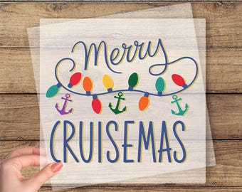 Merry Cruisemas DTF Transfer, Family Christmas Trip Ready To Press, Christmas Cruise Dtf Print, Holiday Cruise Dtf, Xmas Cruise Heat Press