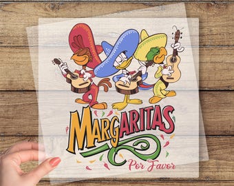 Disney Margaritas Por Favor DTF Transfer, The Three Caballeros Ready To Press, Disney Epcot Dtf, Family Disney Trip Dtf, Disney Vacation Dtf