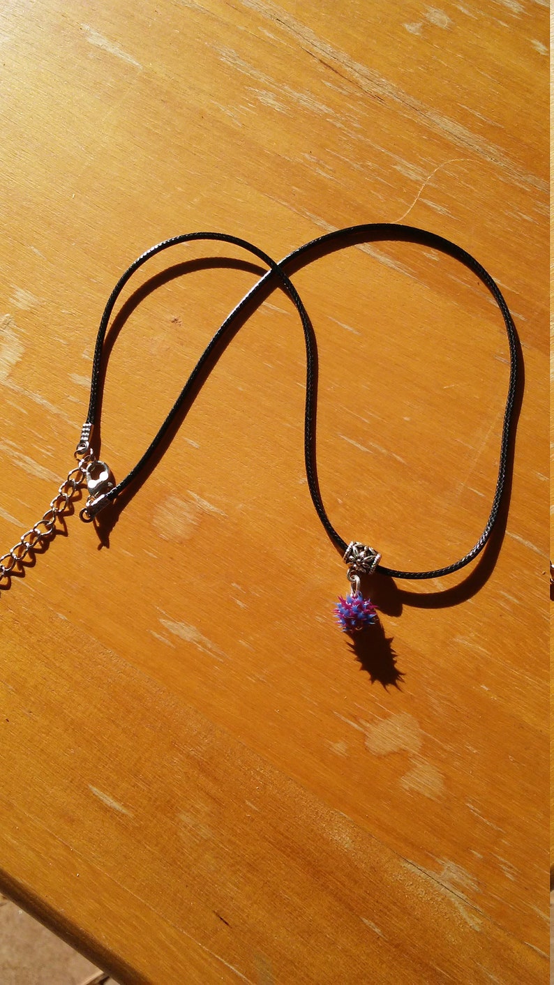 Spiky Necklace Anemone Spiky Jewelry Soft Spike Pendant Quirky Jewelry,Quirky Necklace,Quirky Pendant Spiky Pendant Spiky Ball Pendant
