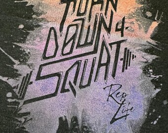 Turn Down 4 Squat Racerback Tank: Tri-Blend Burnout Gym Shirt