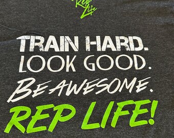 Train Hard Tri-Blend Workout Shirt: Men's Fitness Apparel