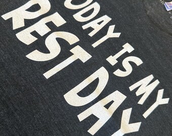 Today Is My Rest Day Workout Shirt: Women's Tri-Blend Gym Top