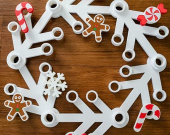 Christmas 3D Printed LEGO Inspired Wreath