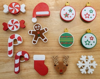 Christmas Studs For 3D Printed LEGO Inspired Wreath