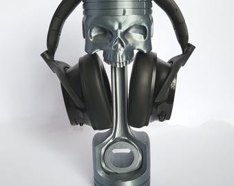 Skull Piston Headphone Stand