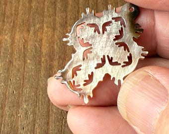 Lacy Carved Mother of Pearl Cross