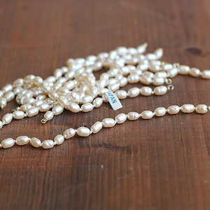 Vintage Haskell Knotted Bracelet Strand - Small Baroque Ovals