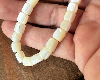 Vintage French Mother of Pearl Beads by the strand