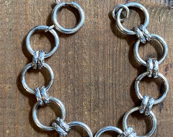 Aurora Chain Bracelet in Aged Sterling Finish