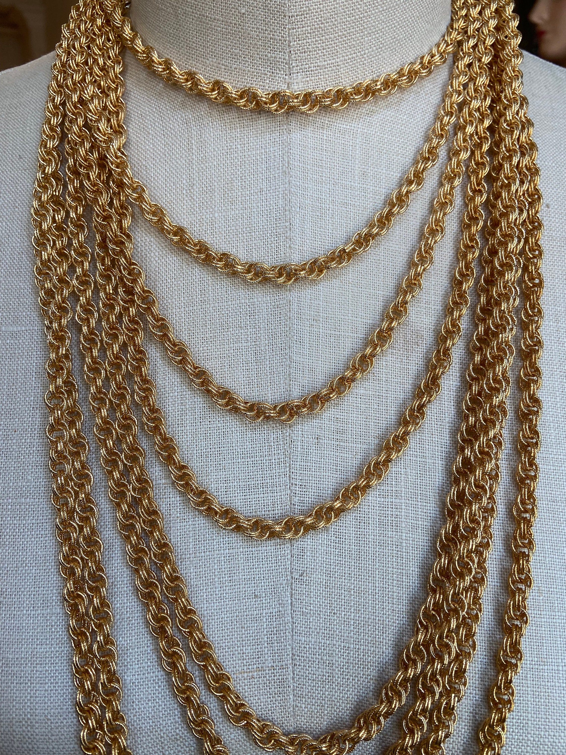 MB】French Rope Chain 2WAY Bar Necklace