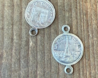 Eiffel Tower and Arc de Triomphe Connectors by the pair