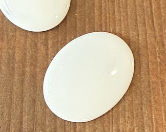 Vintage Japanese Porcelain Blanks - 40x30mm Ovals by the piece