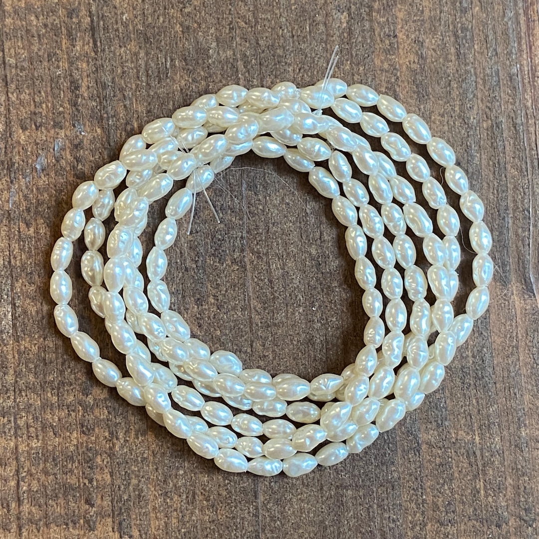 Vintage Miriam Haskell Baroque Rice Pearls - Etsy