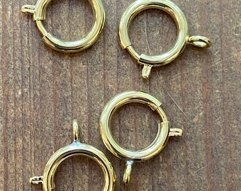 Oversized Spring Ring Clasp in Solid Brass - 18mm