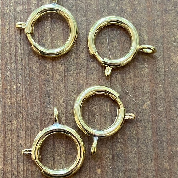 Oversized Spring Ring Clasp in Solid Brass - 18mm