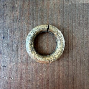 Antique Chased Brass Ring by the piece