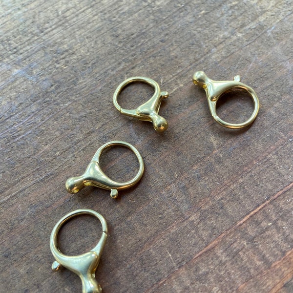 Solid Brass Charm Clasp