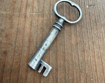 Victorian Skeleton Key ~ Aged Sterling Finish by the piece