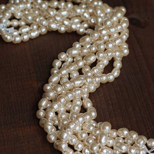 Master Strand ~ Miriam Haskell Large Baroque Pearl Mix in Cream