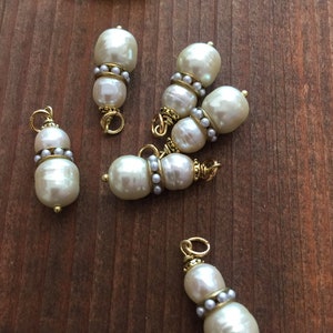 Double Baroque Pearl Drop with Pearl Rondelle