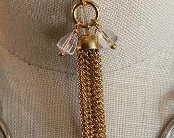 Vintage Gold Tassel with Japanese Bells and Rings