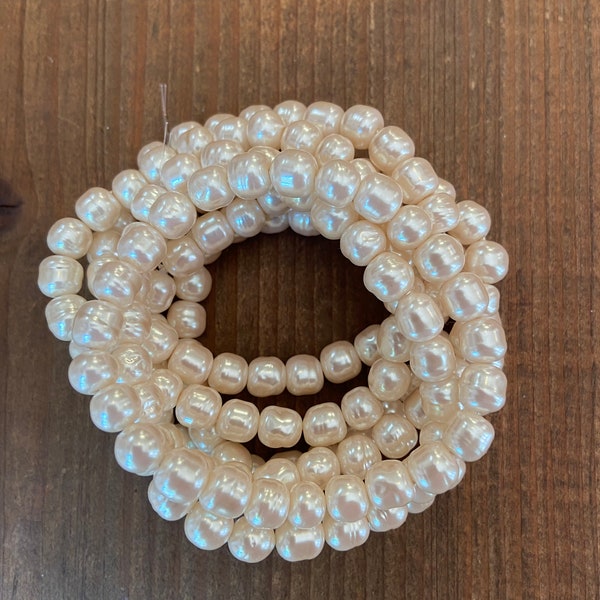 8mm Japanese Baroque Pearls in Original Haskell Tint