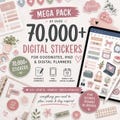 70,000+ Digital Stickers for GoodNotes and iPad | Pre-Cropped PNG Sticker Book Bundle | Planner, Study and Productivity Pack | Instant Download product logo