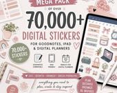 70,000+ Digital Stickers for GoodNotes e iPad | Pre-Cropped PNG Sticker Book Bundle | Planner, Study e Productivity Pack | Instant Download