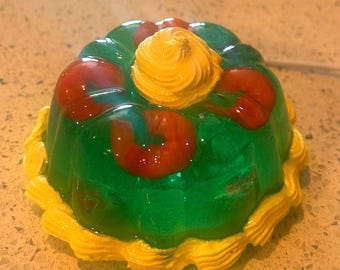 Retro Shrimp Jello Mold Light, Kitsch Resin Lamp