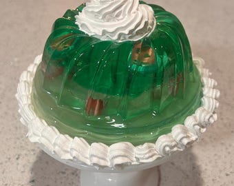 1960’s Shrimp & Olives Large Jello Light Kitschy Resin Retro Sputnik Dopamine Art Lamp