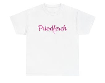 Crys T Priodferch - Tegid - hen party t-shirt for bride to be