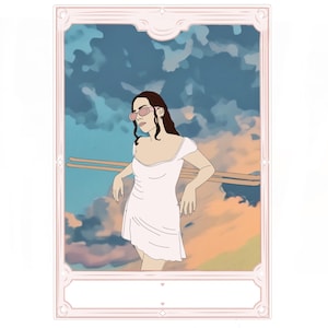 Personalisierte Tarotkarte Digitale Illustration | Benutzerdefinierte Kunst | Einzigartiges Geschenk