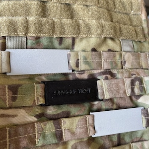 Molle name tag military extruded