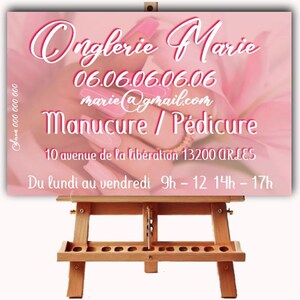 Origineel visitekaartje, nagelsalon, manicure, schoonheidsspecialiste, nagels, lak, schoonheidssalon, wimpers, aanpasbaar, afdrukbaar, QR-code indien nodig