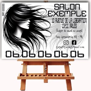 Origineel visitekaartje, kapper, kapper, kapsalon, kapsalon met eventueel QR-code