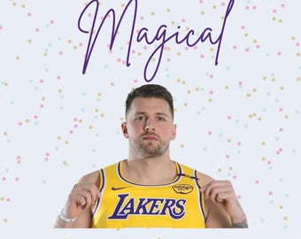 Luka Doncic Birthday Card, Make this year magical, Printable Card, NBA Card, Luka Doncic, Lakers Birthday Card